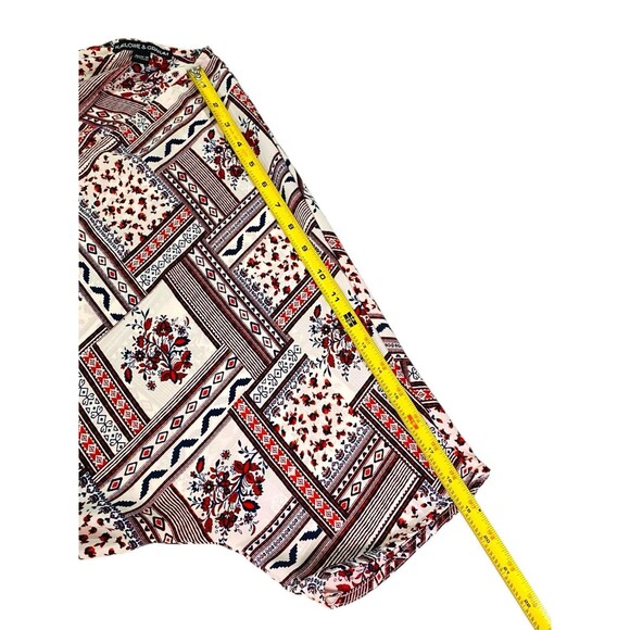 Harlowe & Graham Cardigan Boho Hi Low Womens Size XS Floral Aztec - Picture 9 of 9